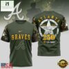 MLB Atlanta Braves US Army 250th Birthday 2026 T-Shirt 2 MLB Atlanta Braves US Army 250th Birthday Design 3D T Shirt