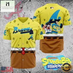 MLB Atlanta Braves x SpongeBob SquarePants Baseball Jersey