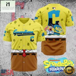 MLB Cleveland Guardians x SpongeBob SquarePants Baseball Jersey