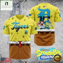 MLB Detroit Tigers x SpongeBob SquarePants Baseball Jersey