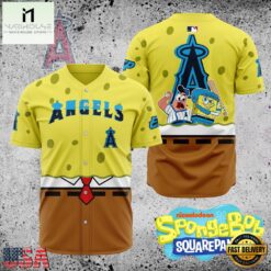 MLB Los Angeles Angels x SpongeBob SquarePants Baseball Jersey