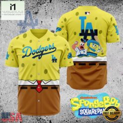 MLB Los Angeles Dodgers x SpongeBob SquarePants Baseball Jersey