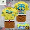 MLB Minnesota Twins x SpongeBob SquarePants New 2026 Version Baseball Jersey 3 MLB Minnesota Twins x SpongeBob SquarePants Baseball Jersey