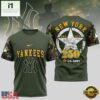 MLB New York Yankees US Army 250th Birthday Design 3D T Shirt