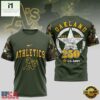 MLB Oakland Athletics US Army 250th Birthday 2026 T-Shirt 2 MLB Oakland Athletics US Army 250th Birthday Design 3D T Shirt