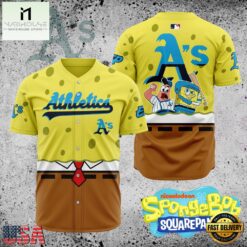 MLB Oakland Athletics x SpongeBob SquarePants Baseball Jersey