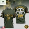 MLB Pittsburgh Pirates US Army 250th Birthday Design 3D T Shirt