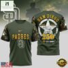 MLB San Diego Padres US Army 250th Birthday 2026 T-Shirt 3 MLB San Diego Padres US Army 250th Birthday Design 3D T Shirt