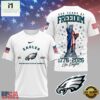 Philadelphia Eagles NFL 250 Years of American Freedom 3D T-Shirt