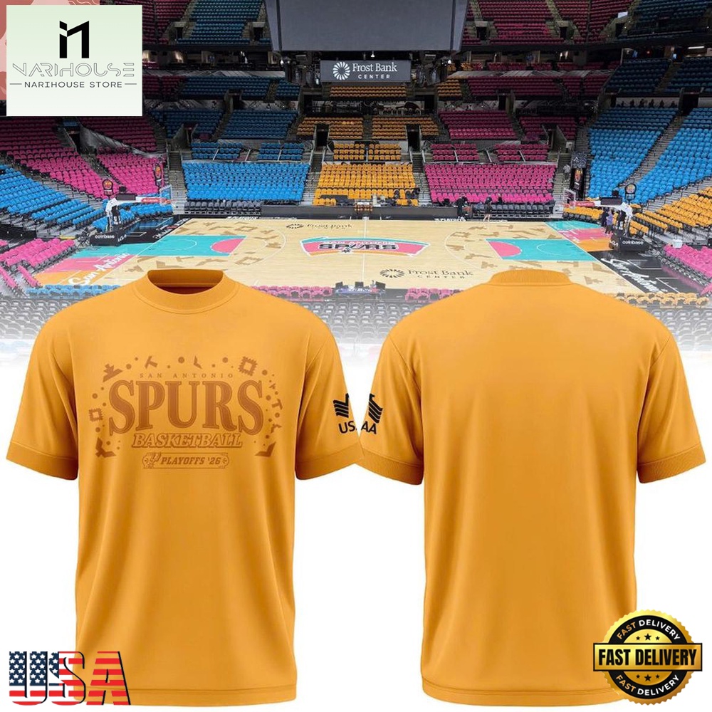 San Antonio Spurs 2026 Playoffs Round 2 Game 1 Unisex T-Shirt San Antonio Spurs 2026 Playoffs Round 2 Game 1 Unisex T-Shirt