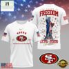 San Francisco 49ers NFL 250 Years of American Freedom 3D T-Shirt