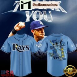 Tampa Bay Rays Evan Longoria Thanks For Memories Baseball Jersey