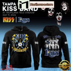 Tampa Bay Rays x Kiss Band Night 2026 Unisex Hoodie
