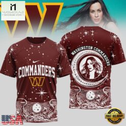Washington Commanders NFL Alanis Morissette 3D T-Shirt