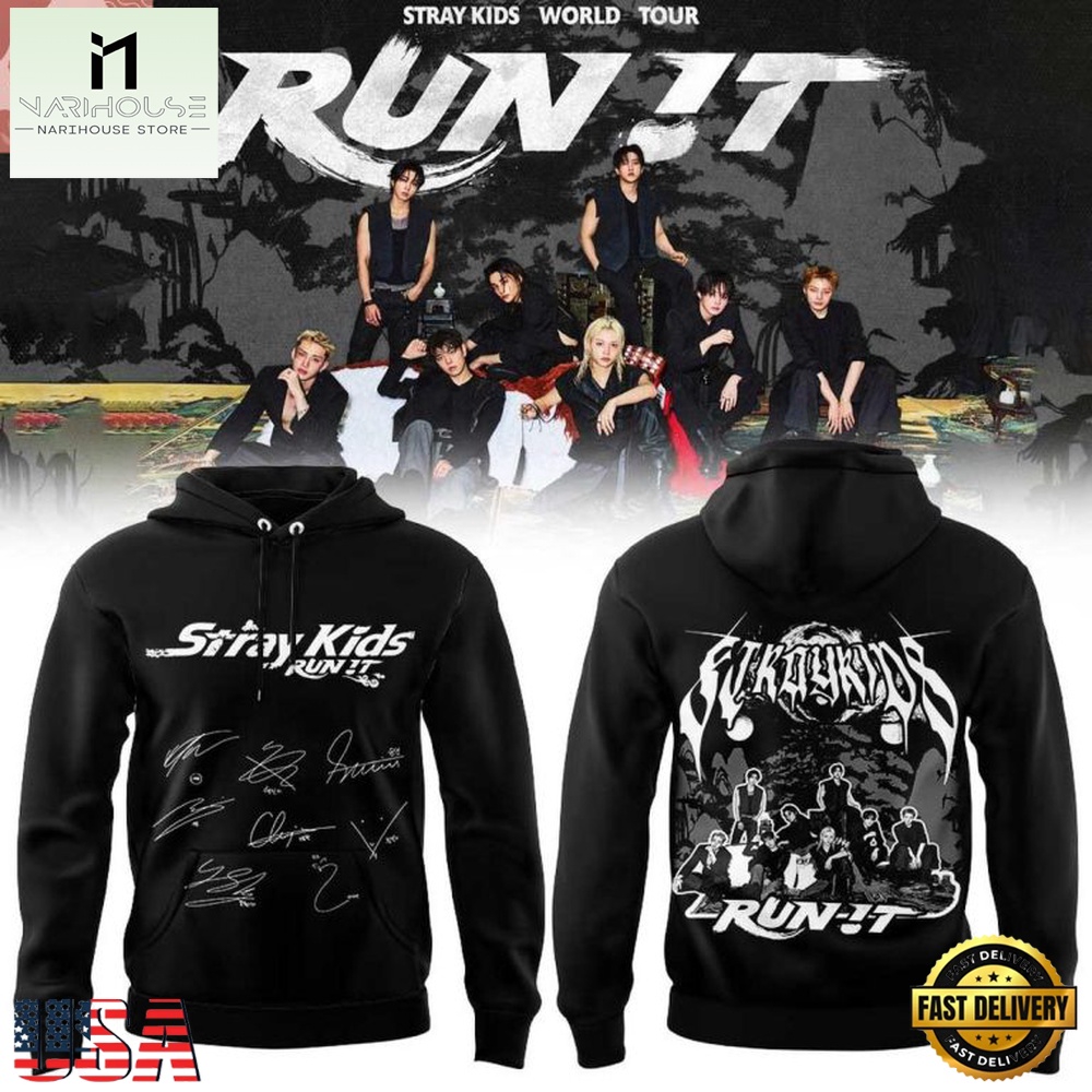 2026 Run It World Tour Stray Kids Signature Hoodie