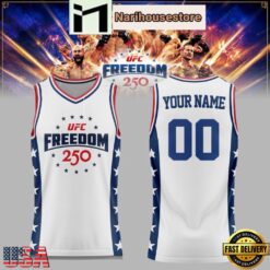 2026 UFC Freedom 250 White House Custom Basketball Jersey