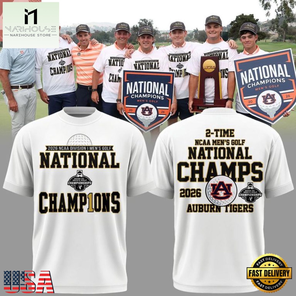 Auburn Tigers NCAA Men’s Golf National Champions 2026 NCAA Golf Fan 3D T Shirt Auburn Tigers NCAA Men’s Golf National Champions 2026 NCAA Golf Fan 3D T Shirt
