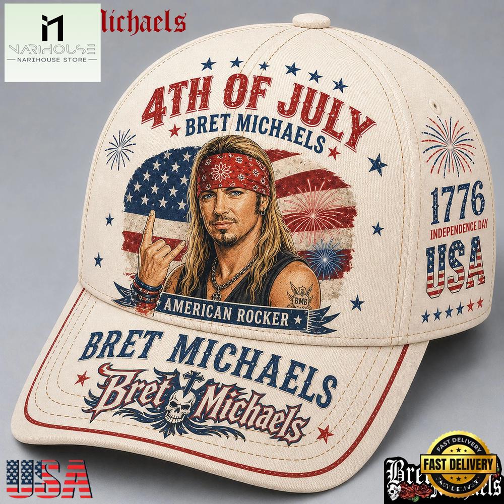 Bret Michaels 4th of July American Legend 2026 Cap Hats Bret Michaels 4th of July American Legend 2026 Cap Hats
