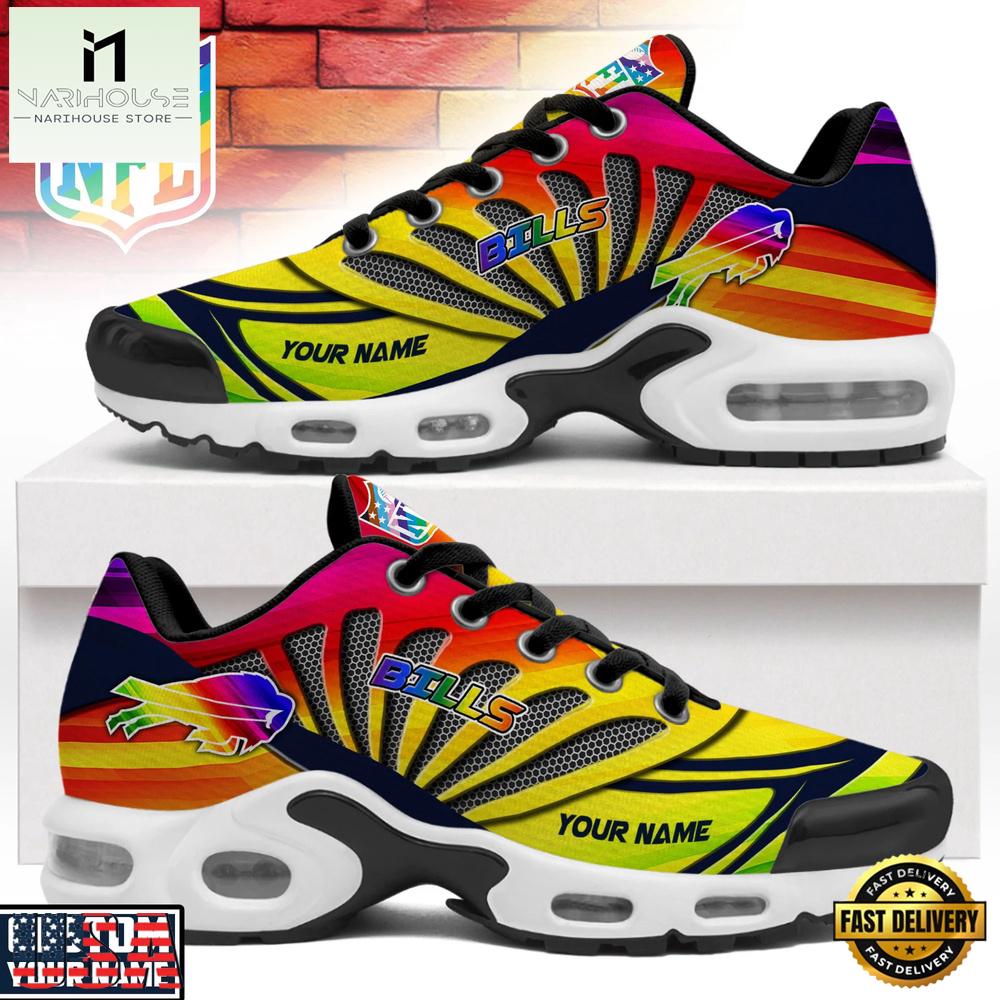 Buffalo Bills NFL Pride Month 2026 Custom Name Air Max Plus Shoes Buffalo Bills NFL Pride Month 2026 Custom Name Air Max Plus Shoes