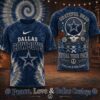 Dallas Cowboys NFL Peace Love Greateful Dead Special New 3D Shirt