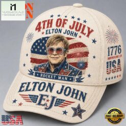 Elton John 4th of July American Legend Baseball Cap
