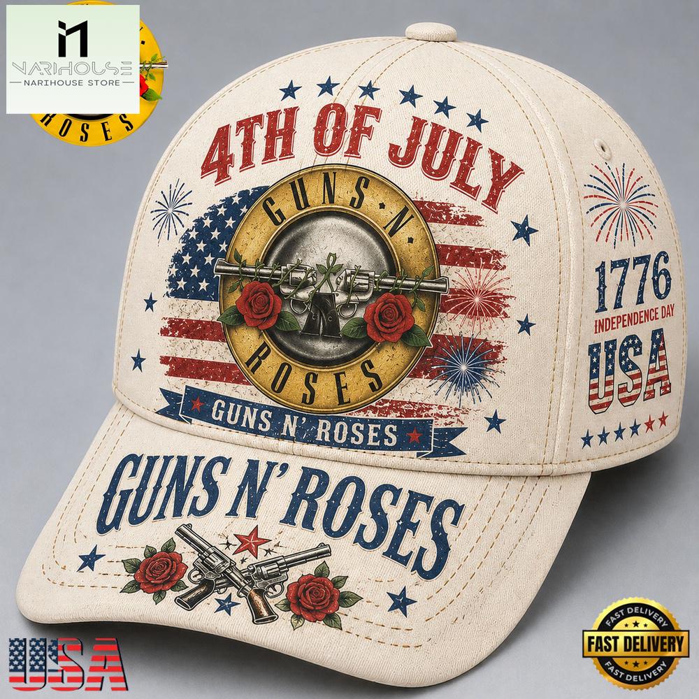 Gun N Roses 4th of July American Legend 2026 Cap Hats Gun N Roses 4th of July American Legend 2026 Cap Hats