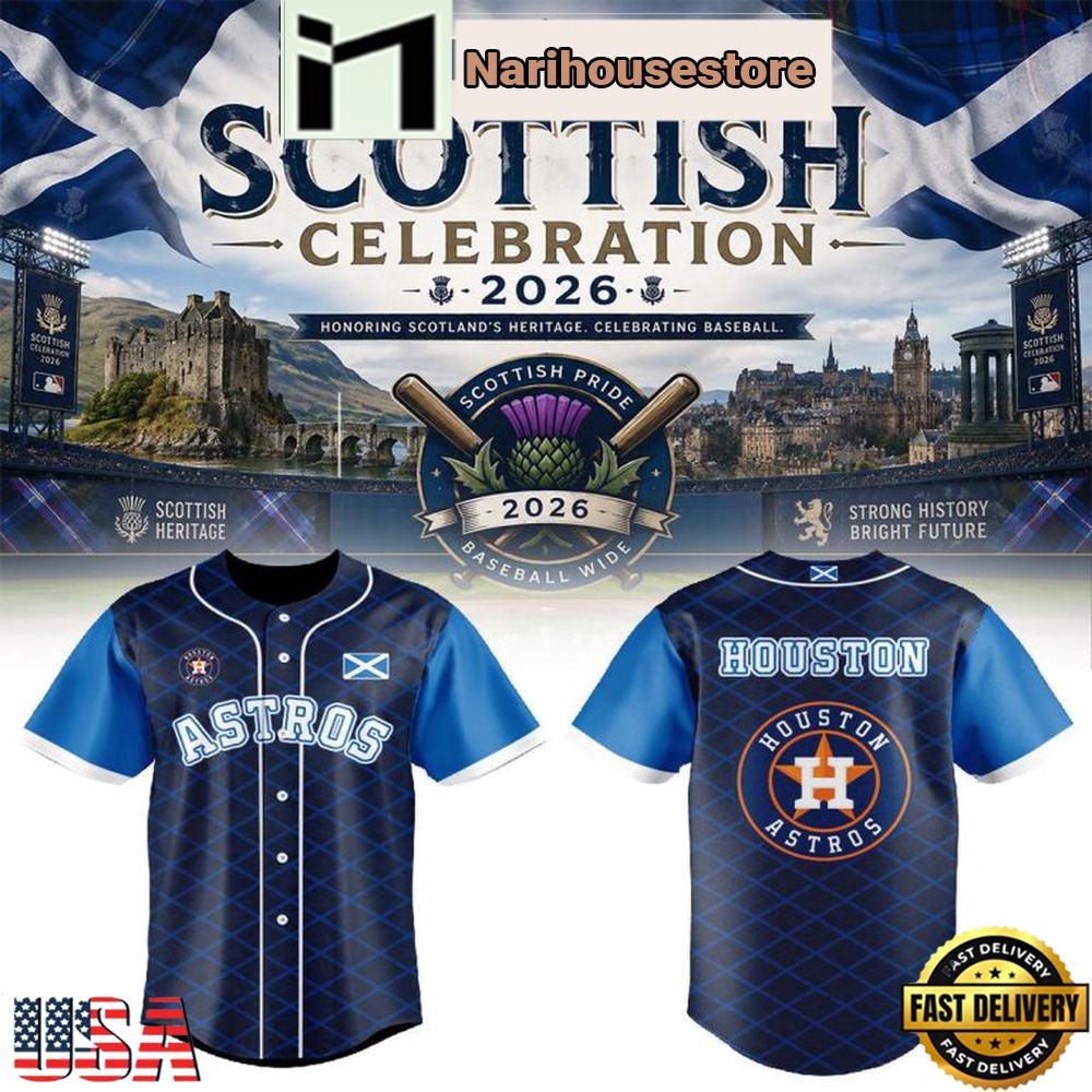 Houston Astros Scottish Pride Celebration 2026 Special Edition Baseball Jersey Houston Astros Scottish Pride Celebration 2026 Special Edition Baseball Jersey