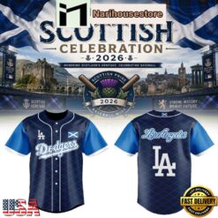 Los Angeles Dodgers Scottish Pride Celebration 2026 Special Edition Baseball Jersey