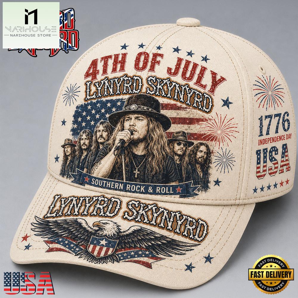 Lynyrd Skynyrd 4th of July American Legend 2026 Cap Hats Lynyrd Skynyrd 4th of July American Legend 2026 Cap Hats