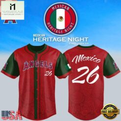 Mexican Heritage Night 2026 Los Angeles Angels x Personalized Baseball Jersey