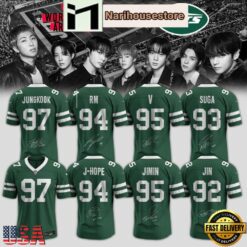 New York Jets x BTS World Tour Arirang 2026 Custom Football Jersey