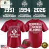 Oklahoma Sooners 2026 NCAA Baseball 3-Time National Champions Baseball Jersey