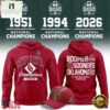 Oklahoma Sooners 3-Time NCAA Baseball National Champions 2026 Hoodie