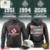 Oklahoma Sooners 3-Time NCAA Baseball National Champions 2026 Unisex Hoodie