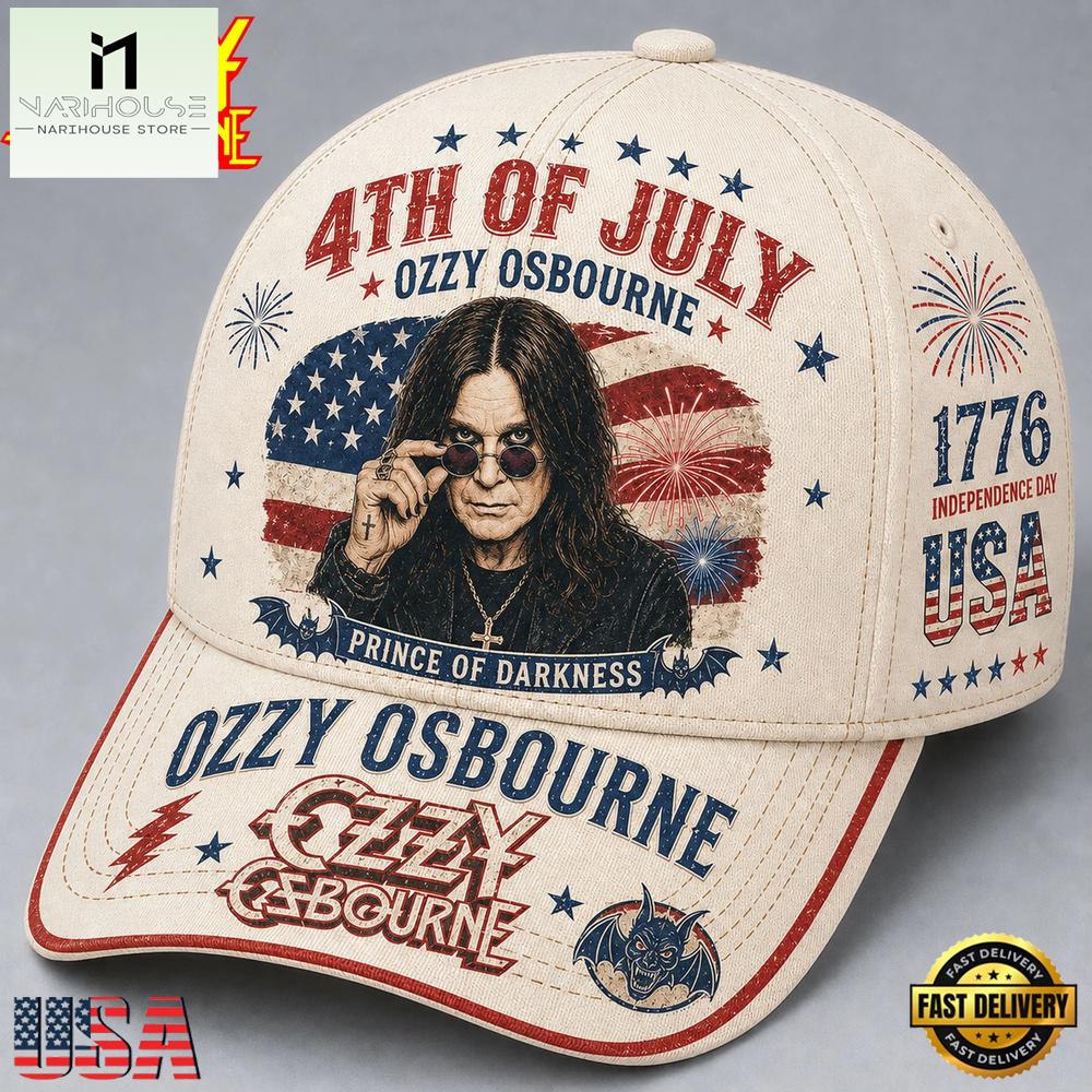 Ozzy Osbourne 4th of July American Legend 2026 Cap Hats Ozzy Osbourne 4th of July American Legend 2026 Cap Hats