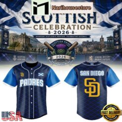 San Diego Padres Scottish Pride Celebration 2026 Special Edition Baseball Jersey