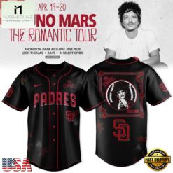 San Diego Padres The Romantic Tour 2026 x Bruno Mars New Baseball Jersey