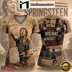 Bruce Springsteen Born Run V Neck T-Shirt