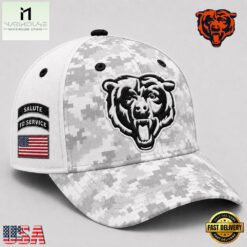 Chicago Bears 2026 NFL Salute to Service Digital Camo Baseball Cap