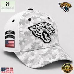 Jacksonville Jaguars 2026 NFL Salute to Service Digital Camo Baseball Cap