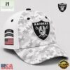 Las Vegas Raiders NFL x Salute to Service 2026 Camo Classic Cap 3 Las Vegas Raiders 2026 NFL Salute to Service Digital Camo Baseball Cap