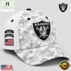 Las Vegas Raiders 2026 NFL Salute to Service Digital Camo Baseball Cap