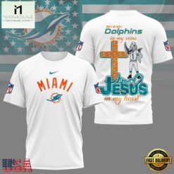 Miami Dolphins Faith & Football 3D T-Shirt