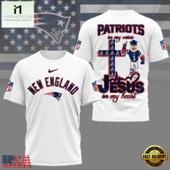 New England Patriots Faith & Football 3D T-Shirt