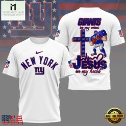 New York Giants Faith & Football 3D T-Shirt
