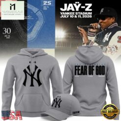 New York Yankees x Jay-Z Tour 2026 Fear of God Unisex Hoodie