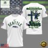 NFL Seattle Seahawks Jesus In My Heart T-Shirt 2 Seattle Seahawks Faith & Football 3D T-Shirt