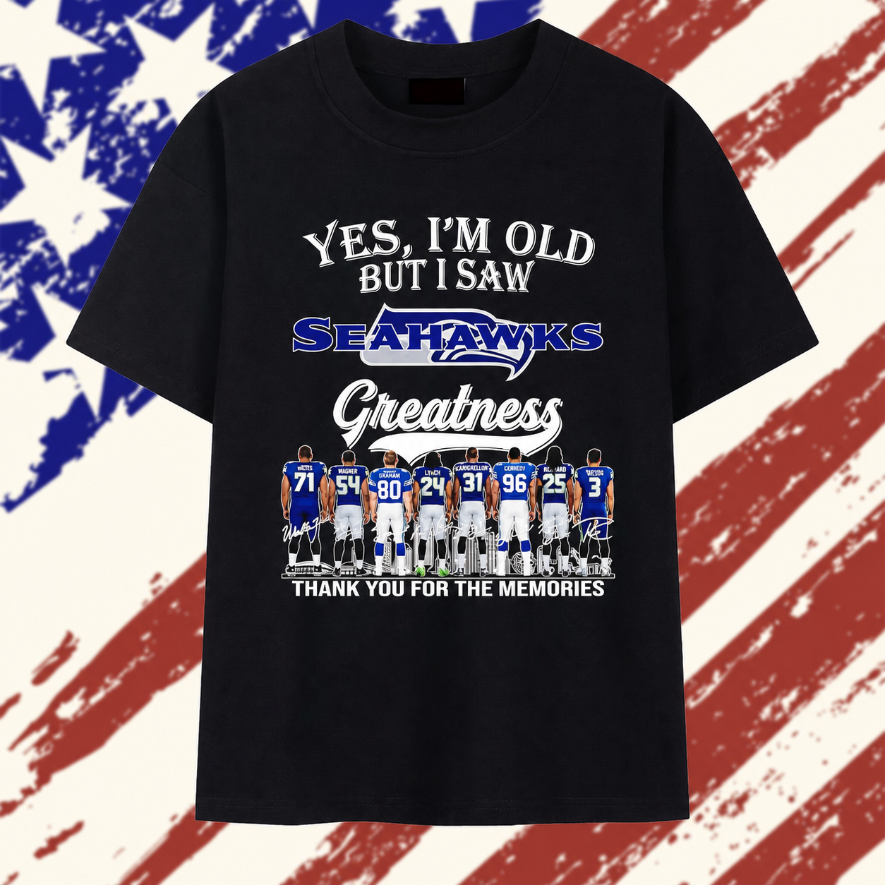 Yes I’m old but I saw Seattle Seahawks greatness legends thank you for the memories signatures T Shirt , Stylish 2D Graphic Shirt Yes I’m old but I saw Seattle Seahawks greatness legends thank you for the memories signatures T Shirt , Stylish 2D Graphic Shirt