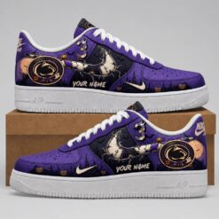 Penn State Nittany Lions 2026 NCAA Haunted Moon Halloween Custom Air Force 1 Shoes Sneakers , Sporty Sneakers Shoes Penn State Nittany Lions 2026 Ncaa Haunted Moon Halloween Custom Air Force 1 Shoes Sneakers