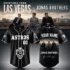 Houston Astros x Jonas Brothers Greetings From Las Vegas Tour 2026 Black Baseball Jersey , Concert Baseball Jersey Houston Astros X Jonas Brothers Greetings From Las Vegas Tour 2026 Black Baseball Jersey